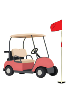 Golffahne, Golfcar